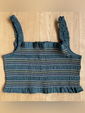 DRA Los Angeles ruched crop top